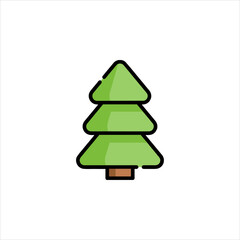christmas tree vector illustration