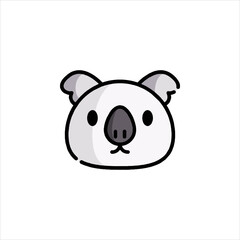 vector illustration of cartoon pig