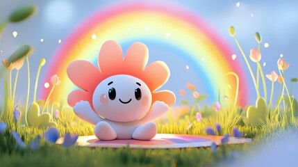 Delicate Flower Resting on Open Book Surrounded by Lush Green Grass