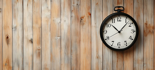 A wooden wall background shown just before noon. Premium AI-generated image