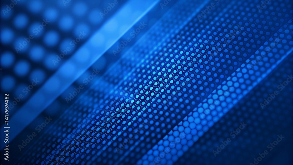 Poster polished blue modern halftone background bold digital aesthetics image with futuristic texture, abst