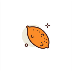 illustration of an orange butterfly