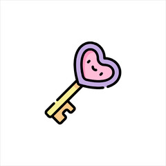 key with heart