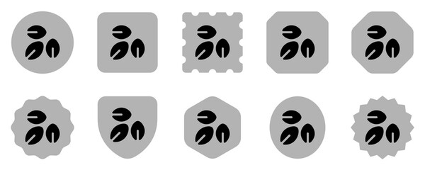 Editable plant seeds, leaves vector icon. Gardening, landscaping, horticulture. Part of a big icon set family. Perfect for web and app interfaces, presentations, infographics, etc