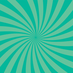 Bright green rays background. Comics, pop art style.