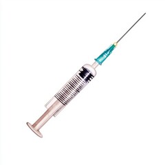 Electric Sparks Emanating from Syringe with Distinctive Symbol