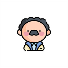 vector illustration of cartoon character