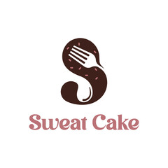 Sweat cake logo design template