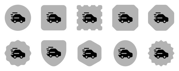 Editable racing game, racing car vector icon. Video game, game elements. Part of a big icon set family. Perfect for web and app interfaces, presentations, infographics, etc