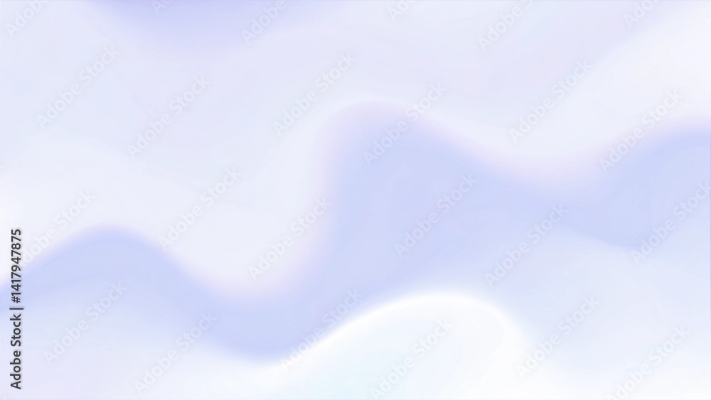 Poster wavy light lavender purple white blue gradient blurry abstract background with blank space, soft pas