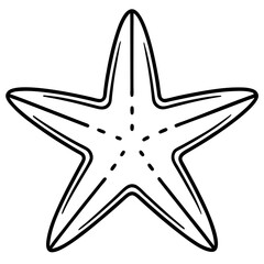 One-Line Art Starfish Vector Design