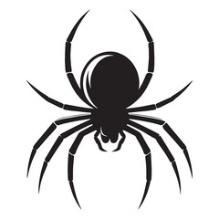 Swift Spider silhouette, moving with deadly precision – Spider illustration – Spider vector – Insect silhouette

