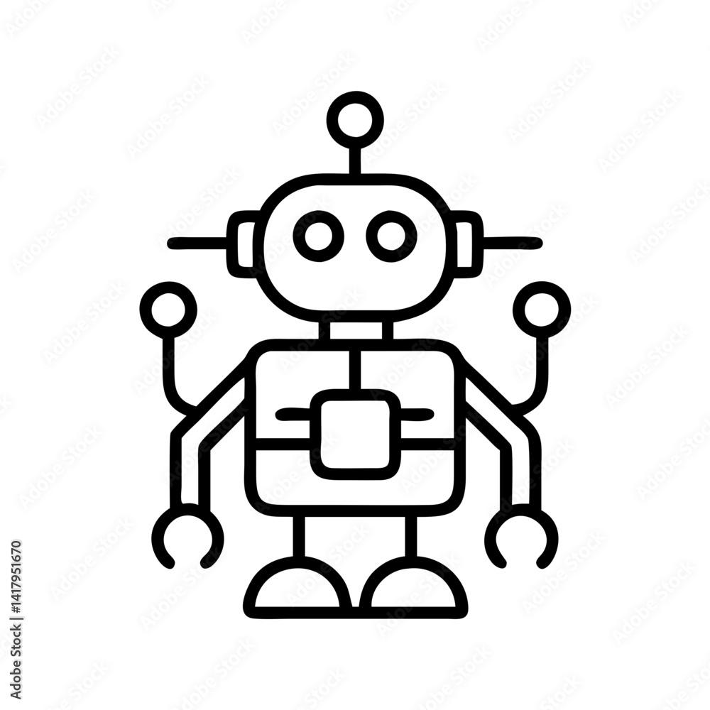 Poster robotics technology ai artificial intelligence machine learning automation innovation futuristic rob