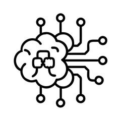 Artificial intelligence brain cloud computing neural network machine learning technology ai data