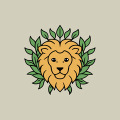 generate an image of a lion s head and mane formed
