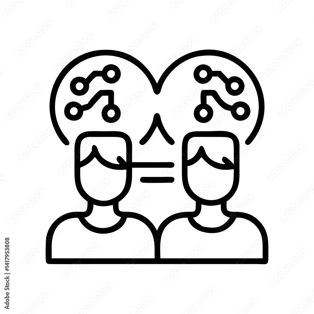 Poster ai collaboration artificial intelligence machine learning technology teamwork connection network peo