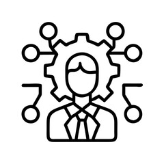 Business process automation management system integration strategy technology solution icon