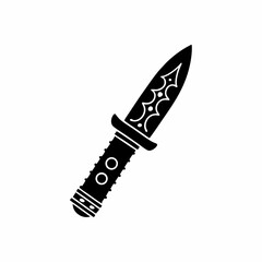 creative Silhouette knife Icon Vector Illustration 