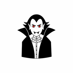 creative Silhouette vampire Icon Vector Illustration 