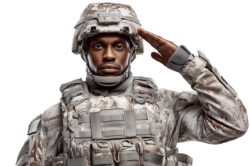 Steadfast Salute: Honoring Duty with Courageous Resolve