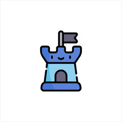 vector illustration of a microscope