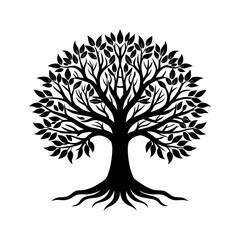 Tree Of Life Silhouette vector illustration
