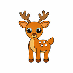 Animal reindeer silhouette vector illustrator 