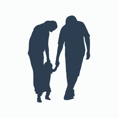 Happy authentic family childhood lifestyle