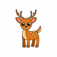 Animal reindeer silhouette vector illustrator 