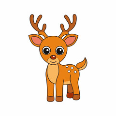 Animal reindeer silhouette vector illustrator 