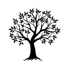 Obraz premium Tree Branch Silhouette vector illustration