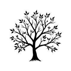 Tree Branch Silhouette vector illustration