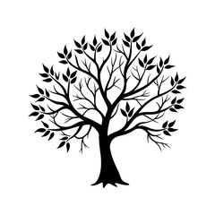 Tree Branch Silhouette vector illustration