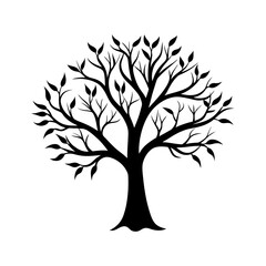 Tree Branch Silhouette vector illustration