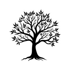 Tree Branch Silhouette vector illustration