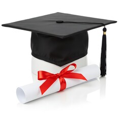 Graduation Cap with Diploma