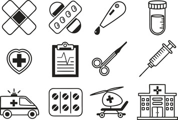 Medical Icon Set | Health care and Medical icon set