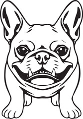 French bulldog. Vector illustration	