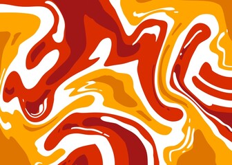 Abstract Trippy Hand Drawn Pattern Vector Design. Fun Vintage Wavy Texure. Curvy Psychedelic Background. Illustration with psychedelic trippy vibe