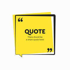 Speech bubble. Space for quote text, frame message