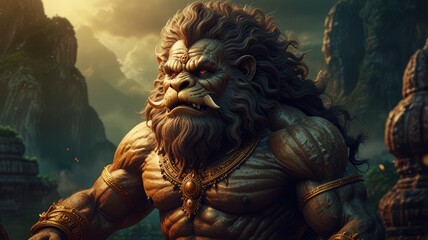 Lord Narasimha . The Fourth Avatar of Lord Vishnu