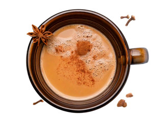 y Chai Tea, transparent background, isolated image, generative AI