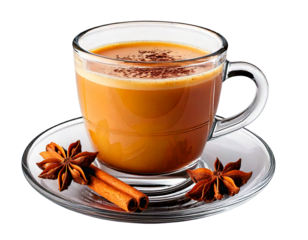 y Chai Tea, transparent background, isolated image, generative AI
