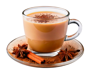 y Chai Tea, transparent background, isolated image, generative AI