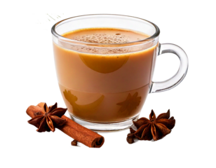 y Chai Tea, transparent background, isolated image, generative AI
