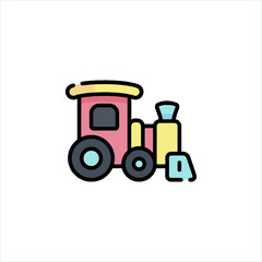 toy tractor isolated on white