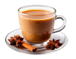 y Chai Tea, transparent background, isolated image, generative AI