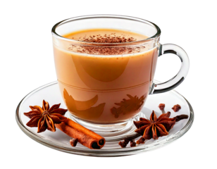y Chai Tea, transparent background, isolated image, generative AI