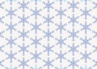 seamless pattern with blue flowers-A2