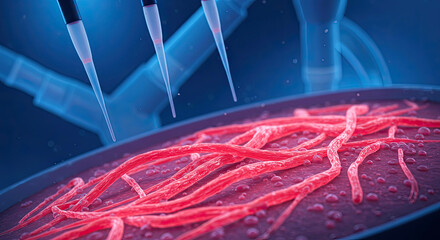 Blood Vessel Interior Red Blood Cells Circulation Medical Anatomy 3D